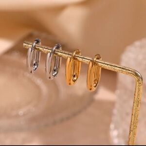 beautiful stainless steel earrings. Silverio or Gold